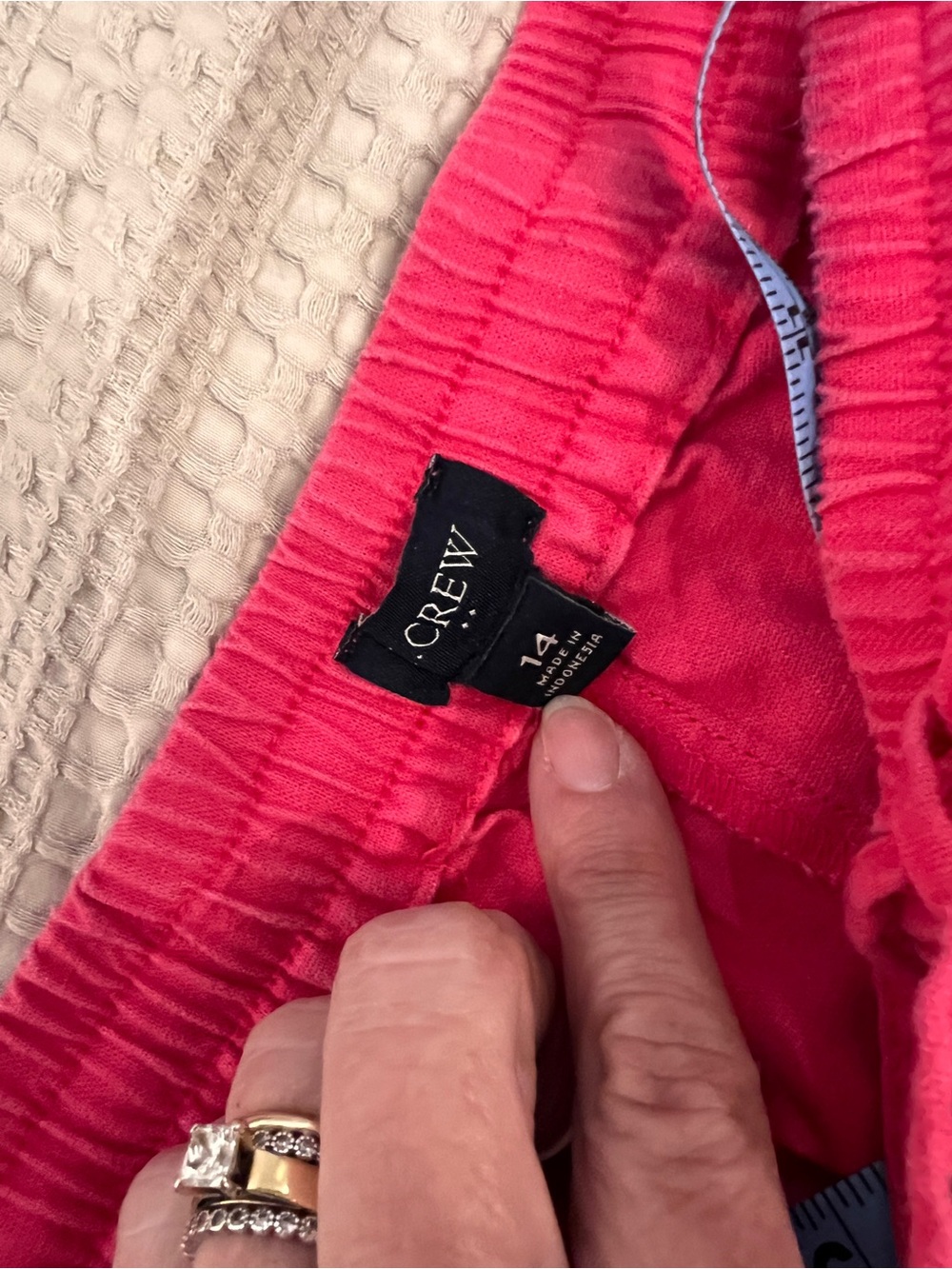 J. Crew Hot Pink Linen Blend Wide Leg Pants - Picture 5 of 10